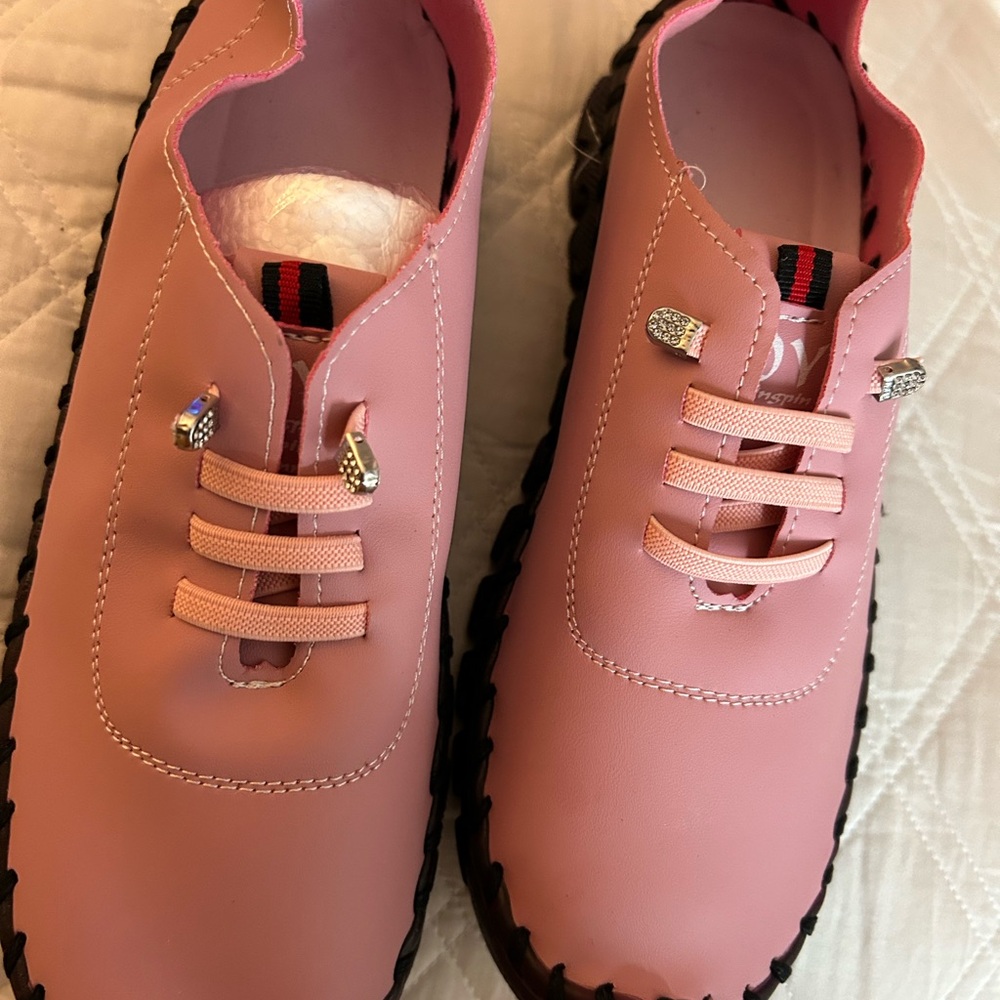 Pink sneakers
